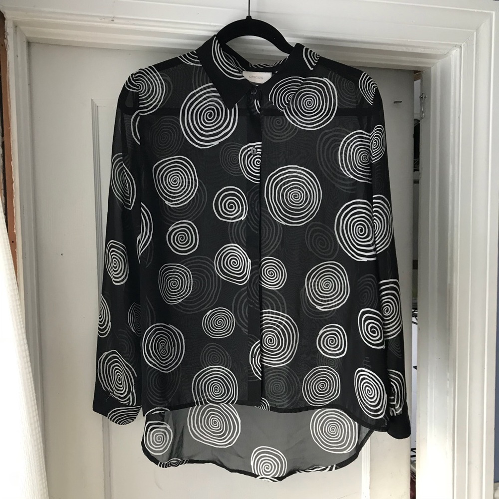 Chico’s Sheer Button Down